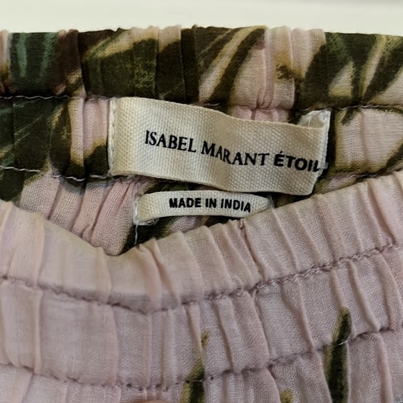 Isabel Marant Etoile Floral Print Cotton Voile Pants Sz 36 - Picture 4 of 7